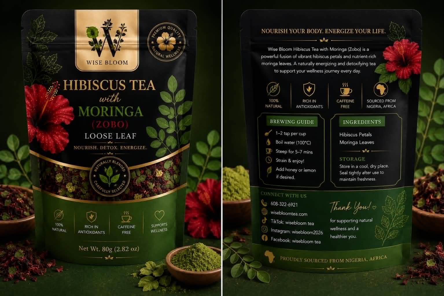 Hibiscus & Moringa Loose Tea